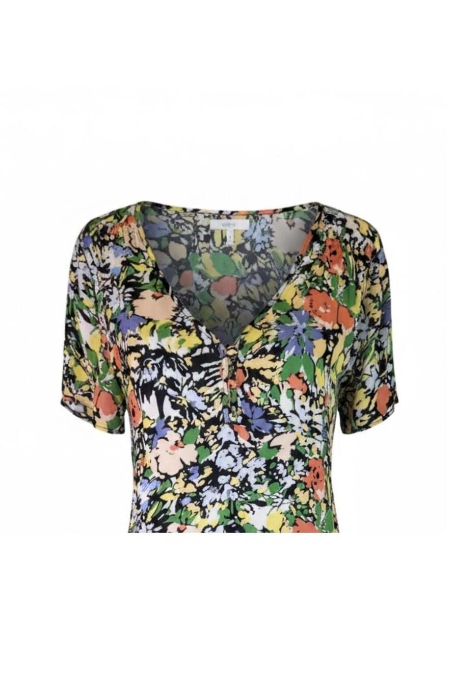 Parker Savannah Floral Silk Blend Shift Dress in Cannes Floral - Picture 2 of 8